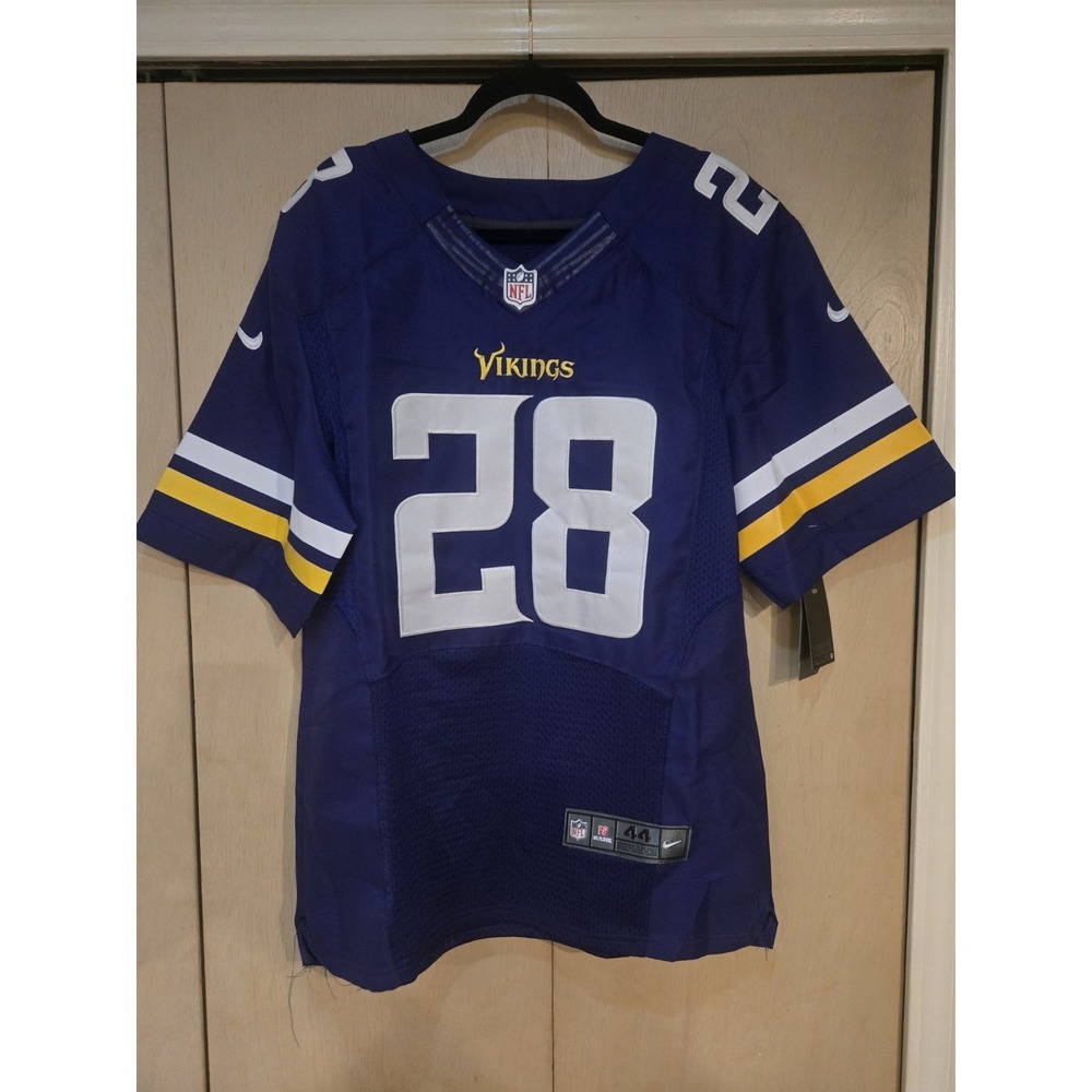 Nike On Field Adrian Peterson #28 Minnesota Vikings Stitched Jersey NWT Size 44